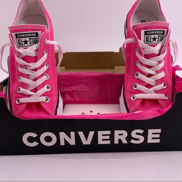 CONVERSE PINK EMBELLISHED CONVERSE T-SHOES SIZE 7 - Picture 2 of 16